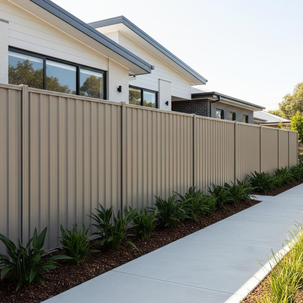 Colorbond fence: heritage home